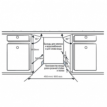 картинка Посудомоечная машина Evelux BD 4503 
