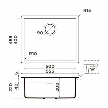 картинка Мойка для кухни Omoikiri YAMAKAWA 55T INTEGRA 