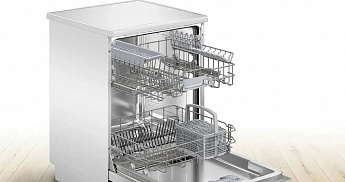 картинка Посудомоечная машина отдельностоящая Bosch SMS23DW01T белая  картинка Посудомоечная машина отдельностоящая Bosch SMS23DW01T белая