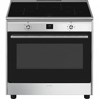 картинка Электрическая кухонная плита Smeg CG90CIXT  картинка Электрическая кухонная плита Smeg CG90CIXT