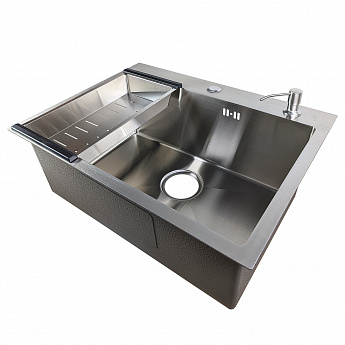 картинка Комплект мойка и смеситель Gerda 6045 S+SM.Satin 