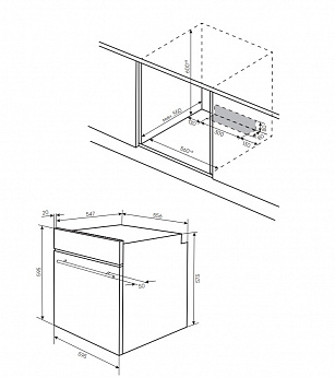 картинка Электрический духовой шкаф Kuppersberg HO 606 P Black line 