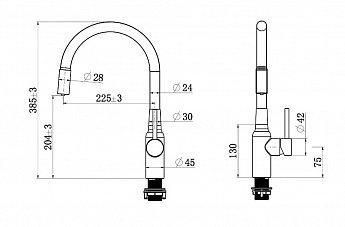 картинка Смеситель Longran SPRINT LOGIC LM219A, BLACK  картинка Смеситель Longran SPRINT LOGIC LM219A, BLACK