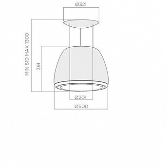 картинка Кухонная вытяжка Elica EDITH HEAVYMETAL/F/50  