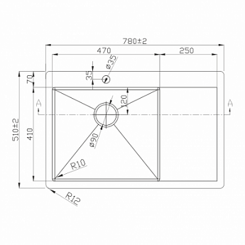 картинка Мойка для кухни Melana D7851HB-L PROFLINE графит  картинка Мойка для кухни Melana D7851HB-L PROFLINE графит