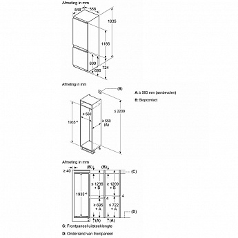картинка Встраиваемый холодильник Bosch KIN96SFD0 