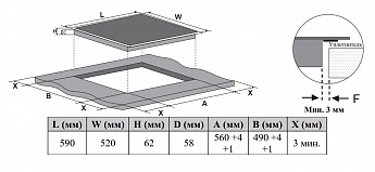 картинка Индукционная варочная панель Weissgauff HI 643 BY 
