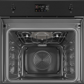картинка Электрический духовой шкаф с функцией СВЧ Smeg SO6302M2N  картинка Электрический духовой шкаф с функцией СВЧ Smeg SO6302M2N