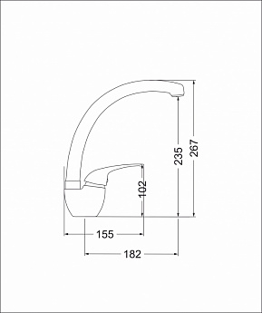картинка Смеситель Emar Quartz ЕС - 3013 