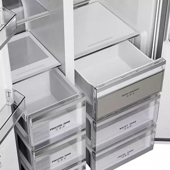 картинка Полувстраиваемый холодильник Kuppersberg RFSN 1990 WG белый 