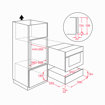 картинка Фасад стеклянный Teka NIGHT RIVER BLACK 