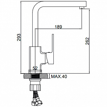 картинка |Discount| Смеситель Ledeme L4030-2 хром 