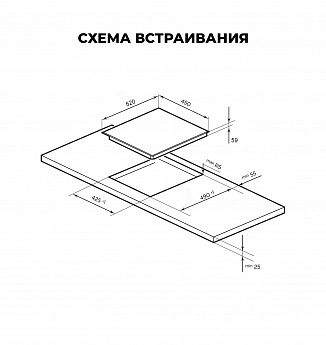 картинка Варочная панель Lex EVI 431A GR  картинка Варочная панель Lex EVI 431A GR