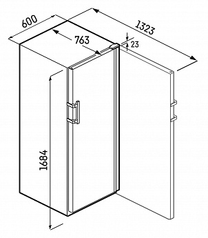 картинка Отдельностоящий винный шкаф Liebherr WSbl 5001-20 001 