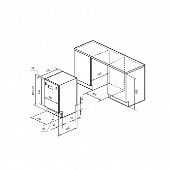 картинка Посудомоечная машина Lex PM 4553N  картинка Посудомоечная машина Lex PM 4553N