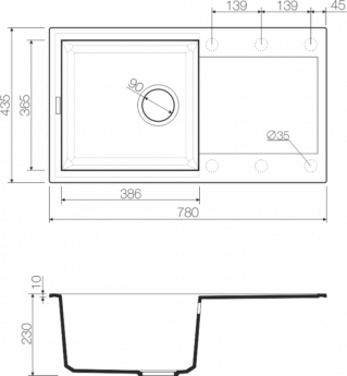 картинка Мойка для кухни Omoikiri SAKAIME-78 