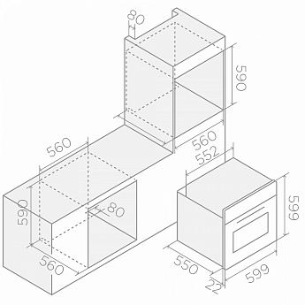 картинка Электрический духовой шкаф Elica VIRTUS MULTI 60 TFT new 
