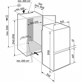 картинка Встраиваемый холодильник Liebherr ICNSd 5603-20 001 