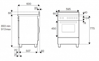 картинка Комбинированная кухонная плита Bertazzoni PRO64I1ENET чёрная 