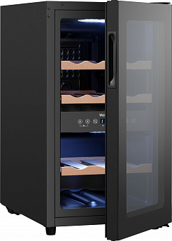 картинка Полувстраиваемый винный шкаф Weissgauff WWC-16 DualZone Compressor 