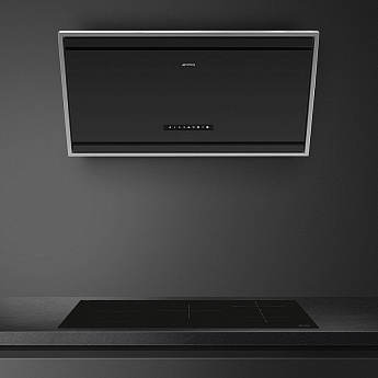 картинка Кухонная вытяжка Smeg KV394MB черный матовый  картинка Кухонная вытяжка Smeg KV394MB черный матовый