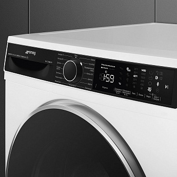 картинка Стиральная машина с паром Smeg WM3T04RU4  картинка Стиральная машина с паром Smeg WM3T04RU4