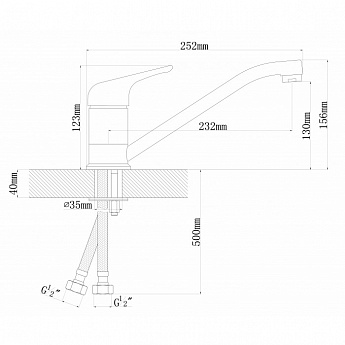 картинка Смеситель Dr. Gans НОТА 
