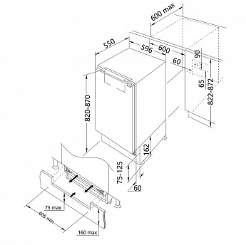 картинка Встраиваемый холодильник Korting KSI 8186 