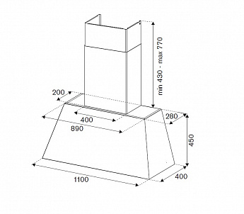 картинка Кухонная вытяжка Bertazzoni KR110HER1ADC слоновая кость 