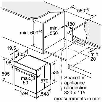 картинка Электрический духовой шкаф Bosch HBF011BA1T черный 