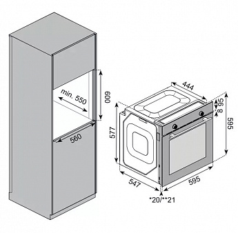 картинка Духовой шкаф Kuppersberg HF 603 B черный  картинка Духовой шкаф Kuppersberg HF 603 B черный
