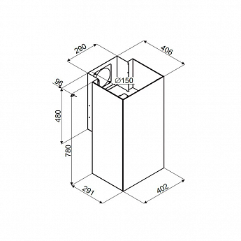 картинка Кухонная вытяжка Maunfeld BATH PLUS 402 черный  картинка Кухонная вытяжка Maunfeld BATH PLUS 402 черный