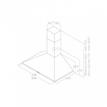 картинка Кухонная вытяжка Elica TAMAYA RAIL ANBR/A/90 
