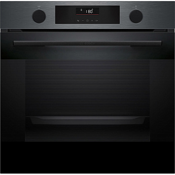 картинка Электрический духовой шкаф с паром Bosch HUA736EG0T черный  