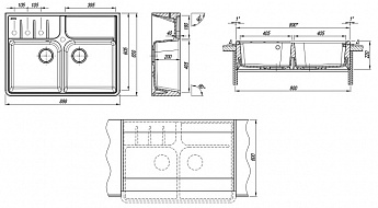 картинка Мойка для кухни Florentina Вилладжио 