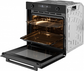 картинка Электрический духовой шкаф Weissgauff EOM 741 PDB Black Edition 