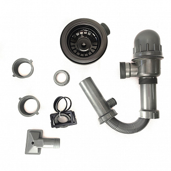 картинка Комплект Emar PVD DARK (мойка и дозатор) 