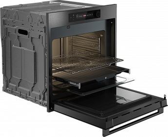 картинка Электрический духовой шкаф с функцией СВЧ Asko OCM66BSH черный  картинка Электрический духовой шкаф с функцией СВЧ Asko OCM66BSH черный