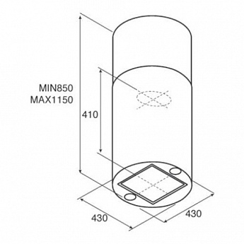картинка Кухонная вытяжка Jetair PIPE ISLAND IX/A/43 