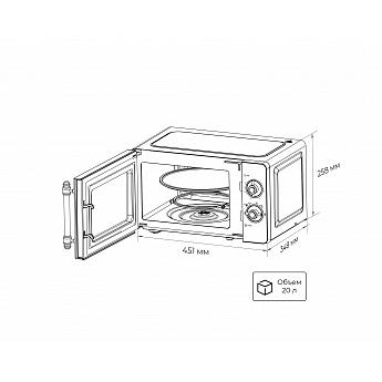 картинка Микроволновая печь Lex FSMO M.03 IV бежевый 