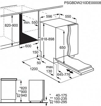 картинка Посудомоечная машина Aeg FSK73607Z 