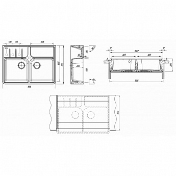 картинка Мойка для кухни Florentina Вилладжио 
