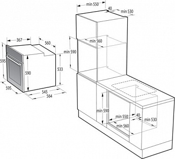 картинка Духовой шкаф Gorenje BPS6737E14BG черный  картинка Духовой шкаф Gorenje BPS6737E14BG черный