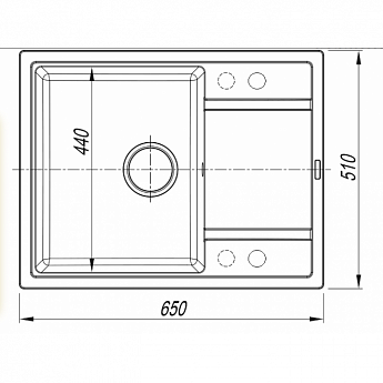 картинка Мойка для кухни Florentina Липси-650  картинка Мойка для кухни Florentina Липси-650