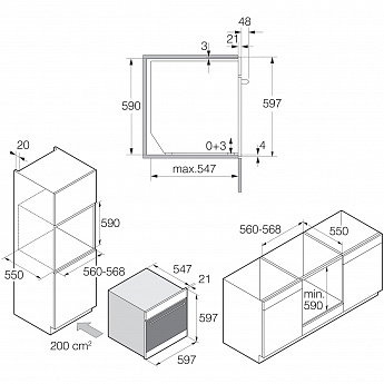 картинка Электрический духовой шкаф Asko OT8687B 