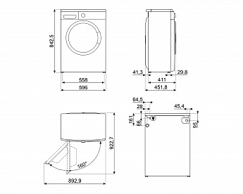 картинка Стиральная машина Smeg WM3T60CRU  картинка Стиральная машина Smeg WM3T60CRU
