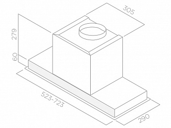 картинка Кухонная вытяжка Elica HIDDEN 2.0 IX/A/52 