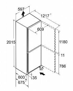 картинка Отдельностоящий холодильник Liebherr CNBED 5703 