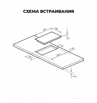 картинка Электрическая варочная панель Lex EVH 3020 M BL 