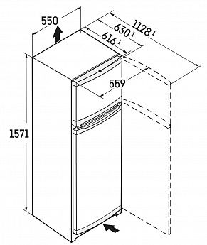 картинка Отдельностоящий холодильник Liebherr CTELE 2931  